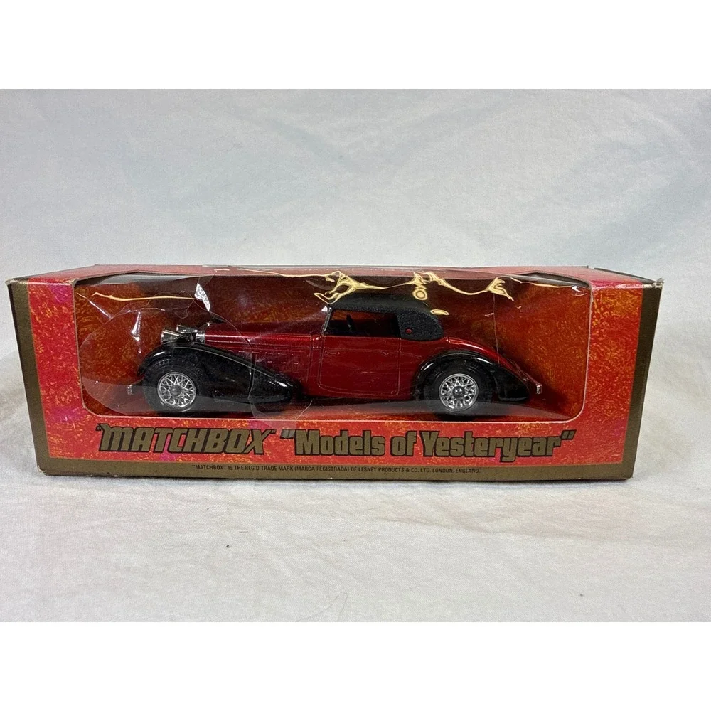 Matchbox Models of Yesteryear Y-17 1938 Hispano Suiza Red 1:48 Diecast Car NIB